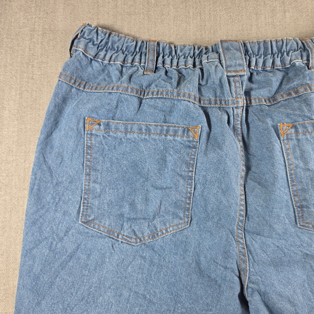 Duke Haband Relaxed Fit Jeans Men 38x30 M Blue Elastic Back Denim 100% Cotton - Picture 15 of 16